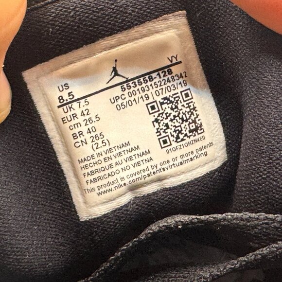 Size 8.5 Jordan 1 Low Shattered Backboard Orange Black Men's Shoes 553558-128 - Picture 8 of 10